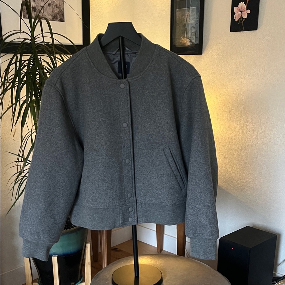 GAP Gray Bomber Jacket